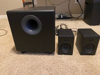 Audioengine a2 and s8 desktop sound system