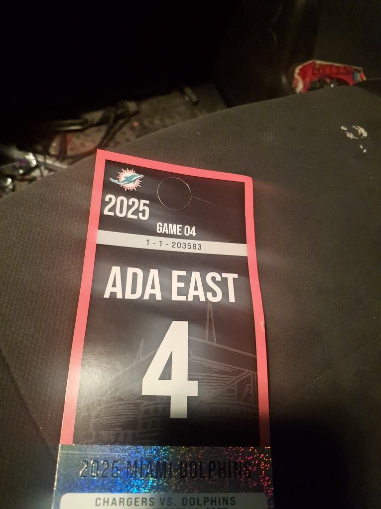 Dolphins Parking Pass