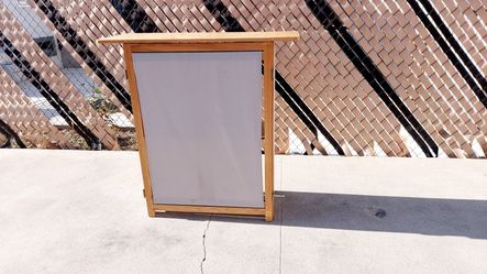 Foldable Wooden Promotional Display Table with Removable Canvas