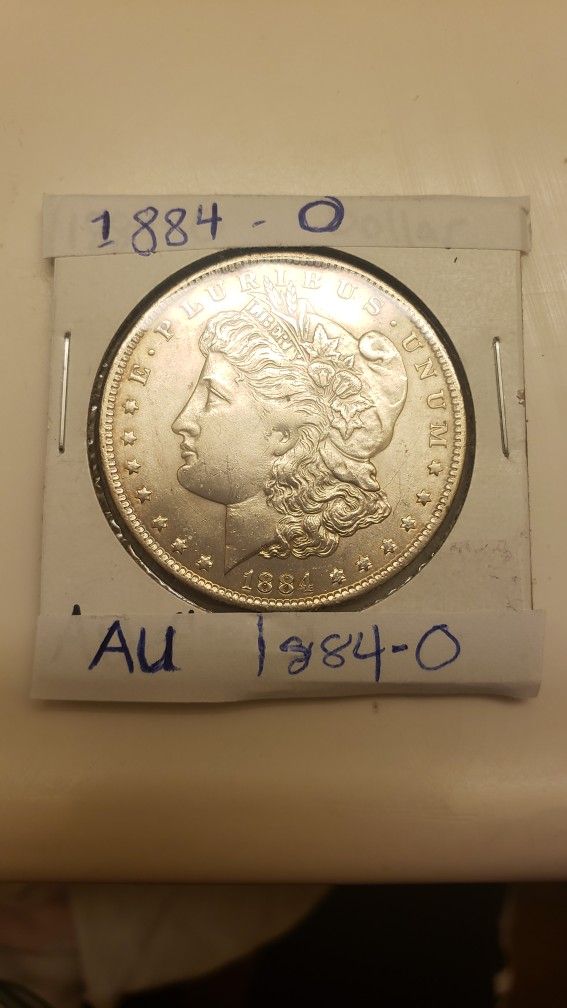 Silver Morgan  Dollar  1884  O  ALMOST  AU  
