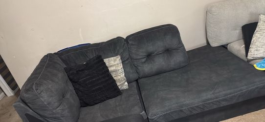Dark gray couch