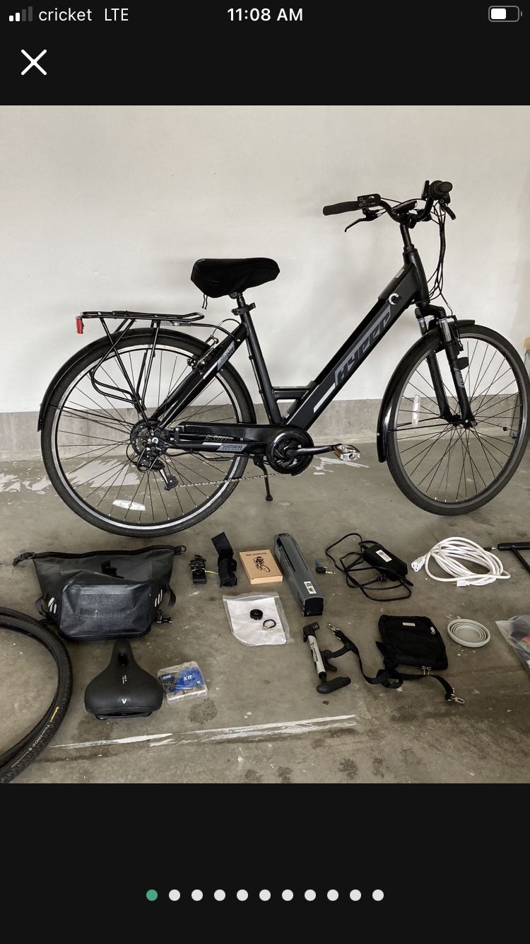 Electric Bike With A Bunch Of Accessories