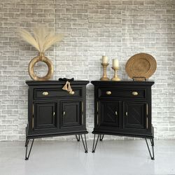 Drexel Nightstands - Nightstand Set - Night Stands - Side Tables - End Tables - Dresser Set