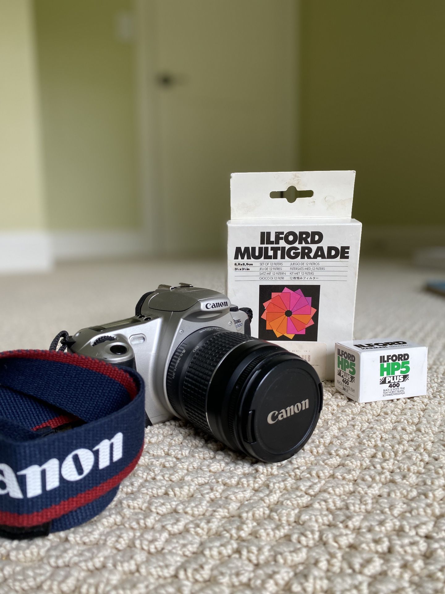Canon EOS Rebel 2000 SLR Camera, 28-80mm lens, and filters/film - Photographer Starter Kit!