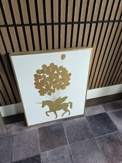 Unicorn Wall Canvas art