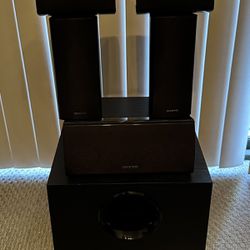 Onkyo 5.1 Speakers and Subwoofer