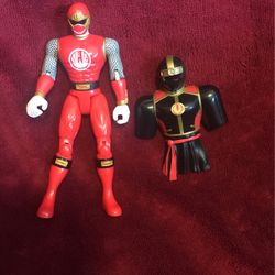 2002 Red Power Ranger Ninja Storm Action Figure 