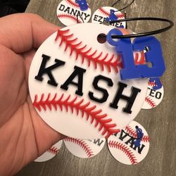 Baseball Keychain For Backpack