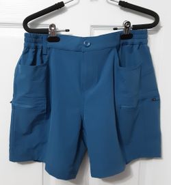Willit Women's Hiking Cargo 5" Shorts Golf Athletic Water Resistant New With Tags Size Med Color Blue Ashes