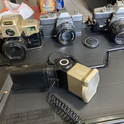 35 mm Cameras. Group of 3