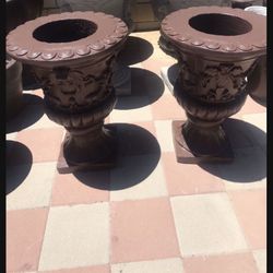 New Flower Pots Made Out Of Cement Perfect Gift 