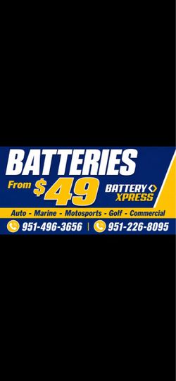 Car Batteries- NEVER USED-From $49