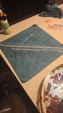 15 carrot diamond Cuban link set