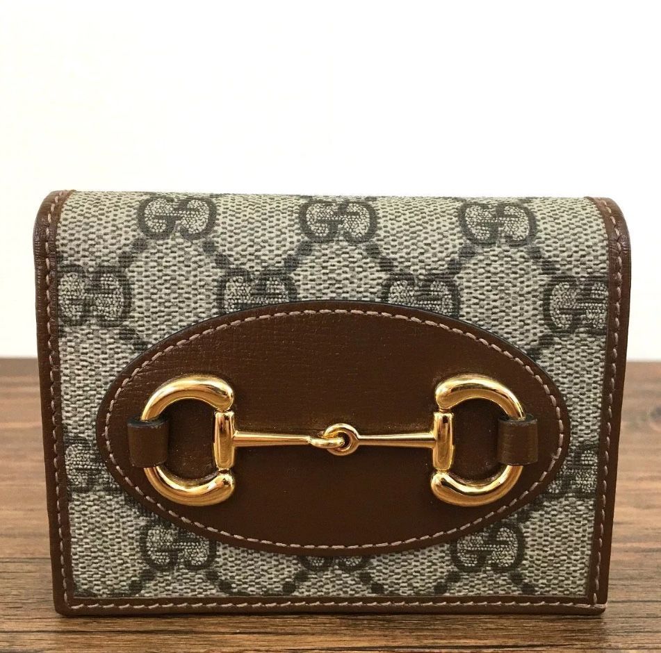 Gucci Compact Wallet 621887 Horsebit With Box 38 _2196