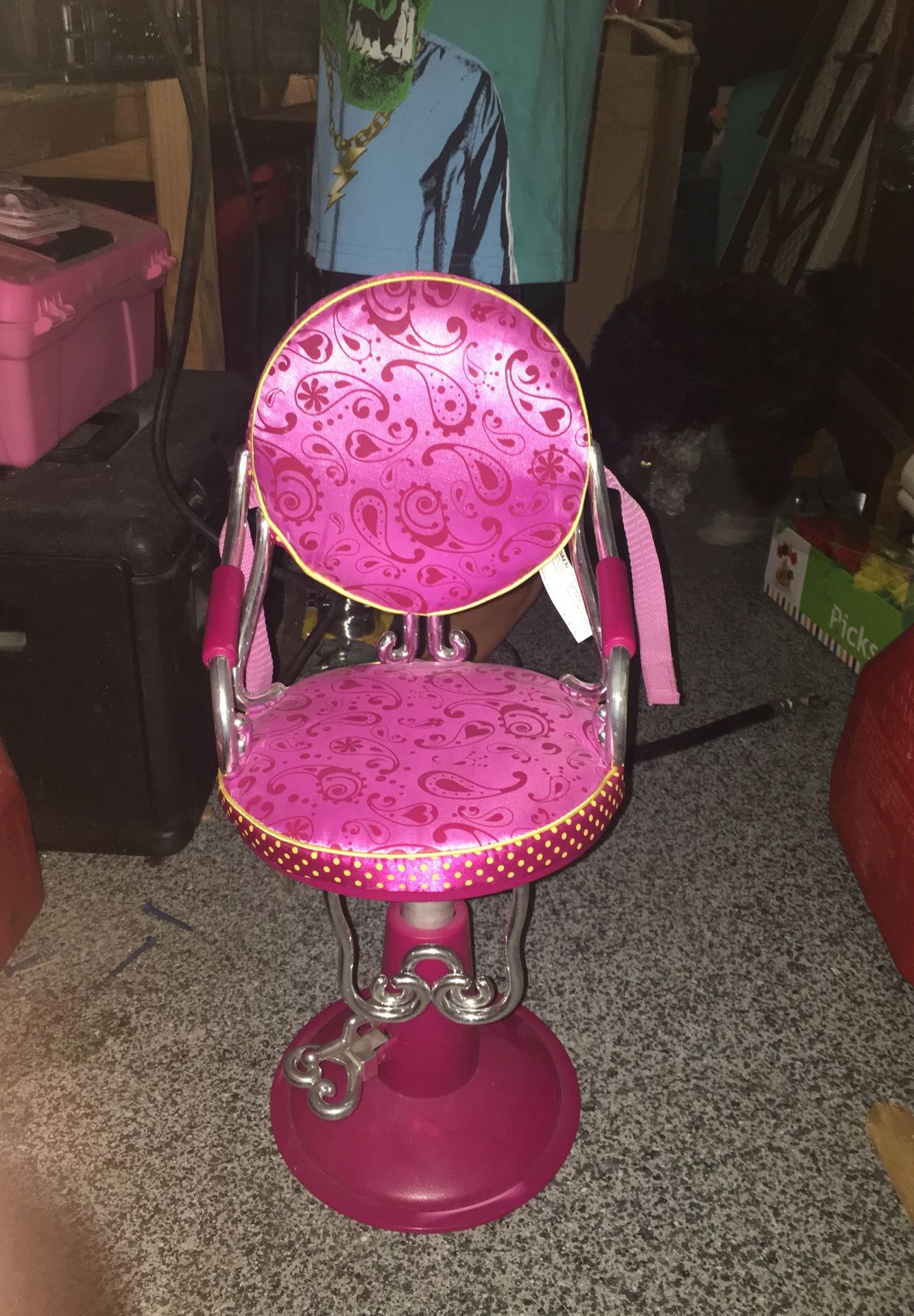 American girl doll hair style chair