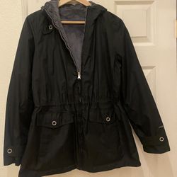 Free Country Black Hooded Jacket 