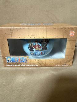 Brand new One Piece Ramen Bowl With To Chopsticks 
