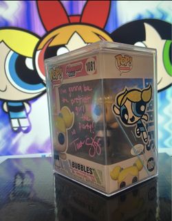PowerPuff Girls Bubbles 1081 Signed Funko Pop