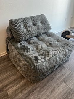 Gray Folding Sofa Bed