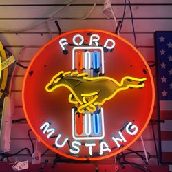 2’ Ford Mustang Neon Sign 