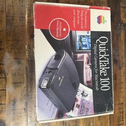 Apple QuickTake 100 Compact Digital Camera Gray 0.3MP Built-in Flash Serial AA