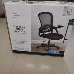Black Ergonomic Office Arm Chair Comfy