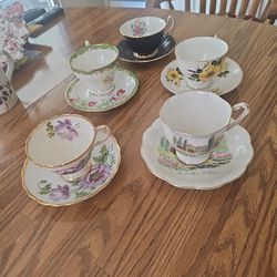 Tea Cups/Saucer Sets - 5 Sets