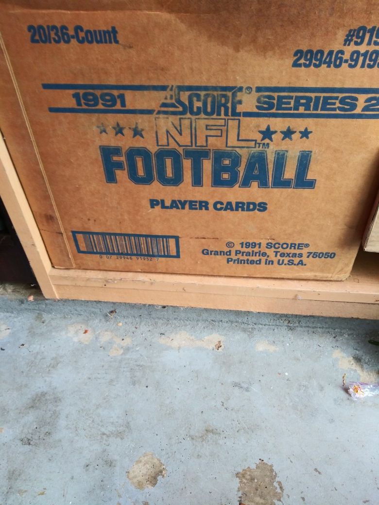 Score football cards 1991 series 2 price per ea box