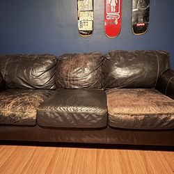 Leather couch