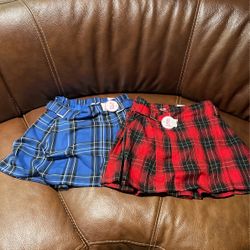 Justice For girls Plaid Skirts
