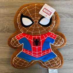 Gingerbread Spider-Man Marvel Throw Pillow