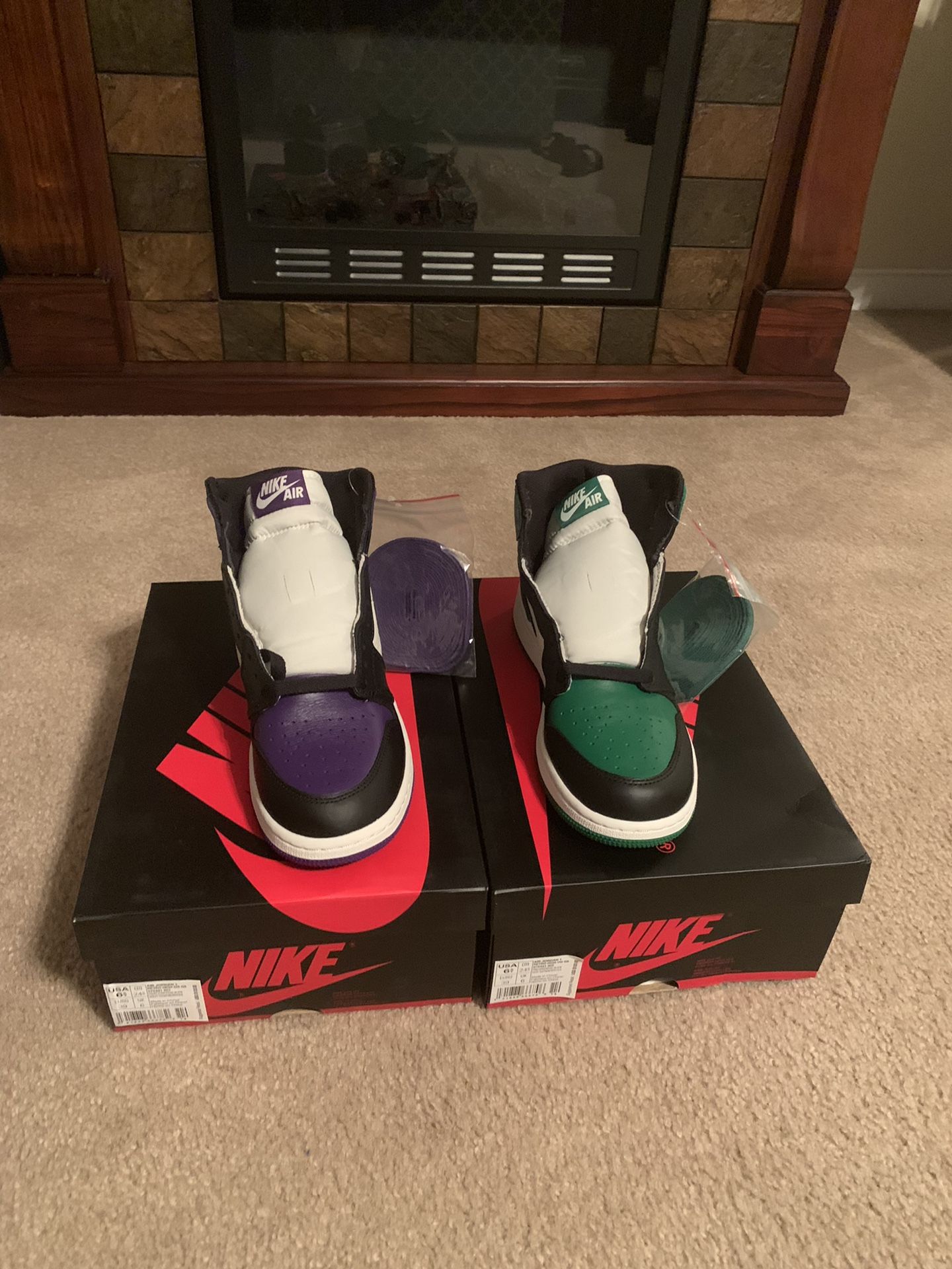 Jordan 1 court purple size 6.5
