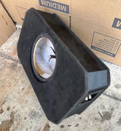 Q-Power Shallow Single 8” Sealed Truck Subwoofer Enclosure Sub Box