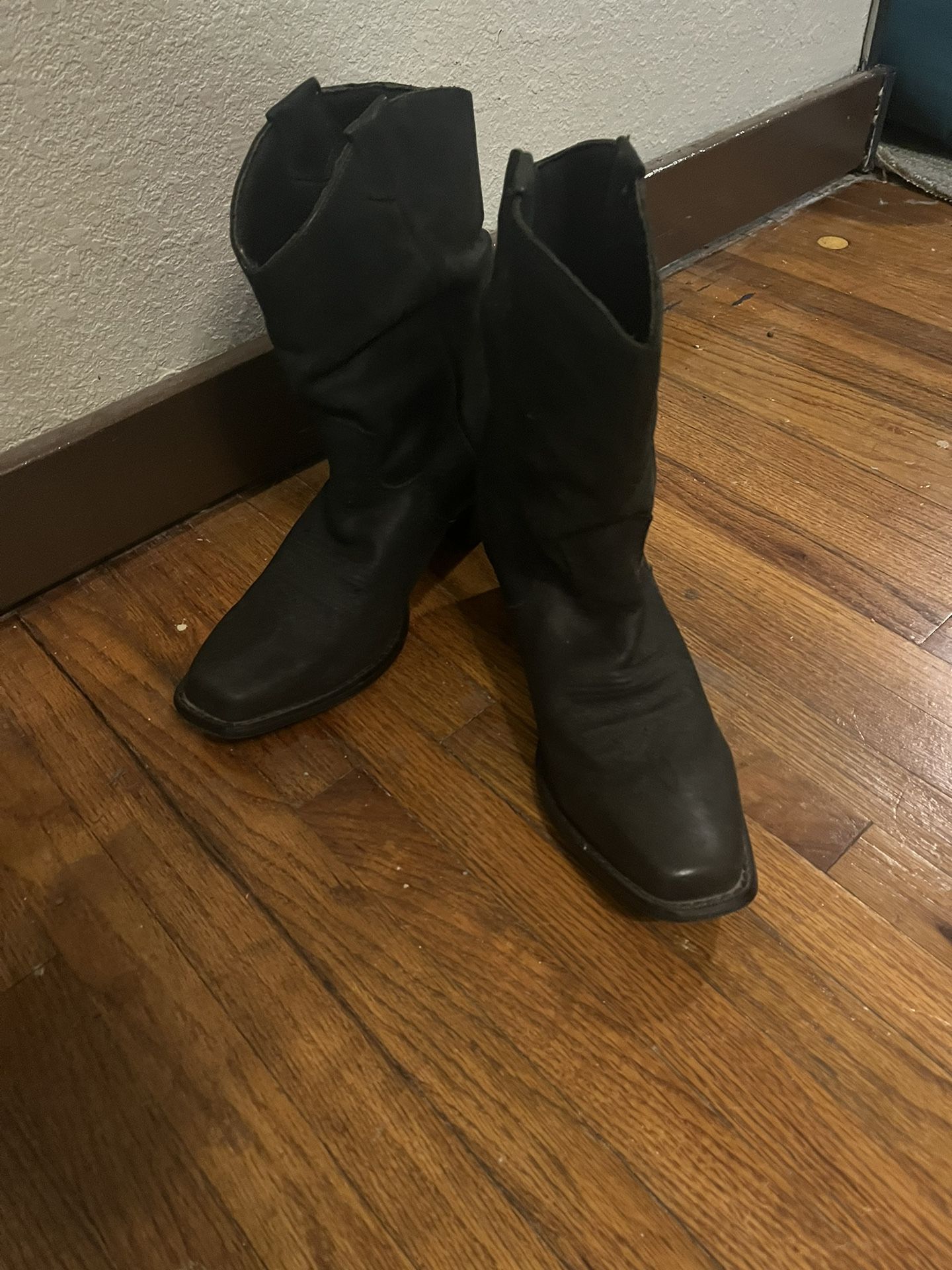 Women’s Black Leather Durango Boots, Sz8