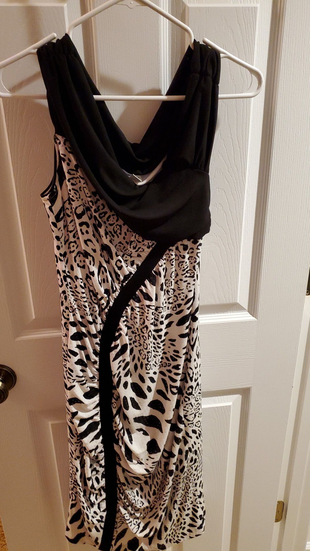 Black Cheetah Dress