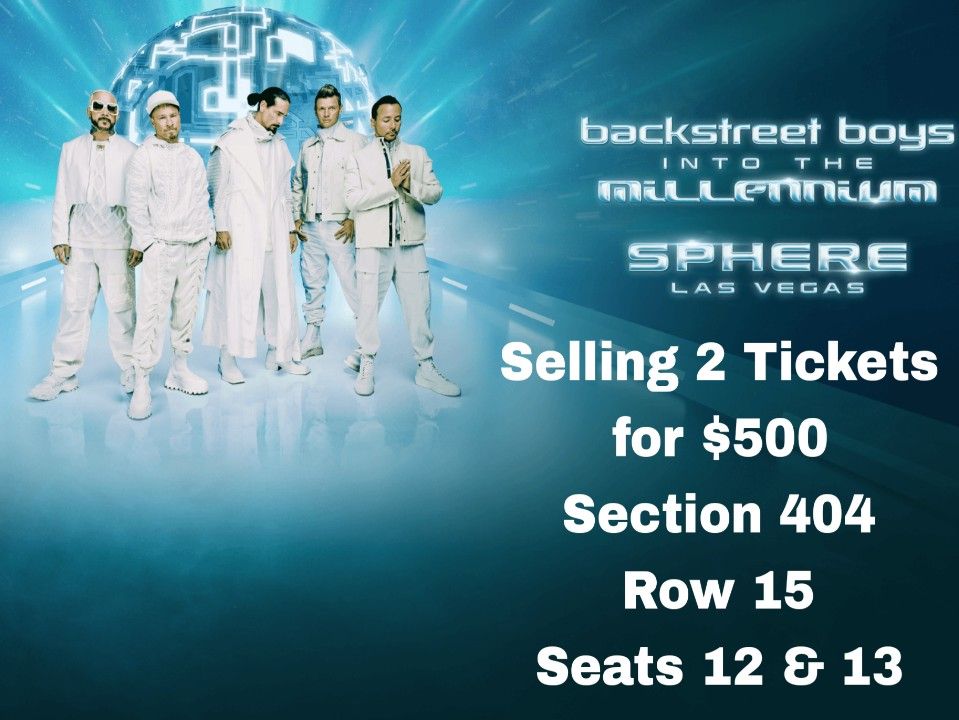 JULY 19TH BACKSTREET BOYS TICKETS