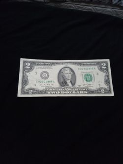 🇺🇸"Jefferson."(2013) #2. Dollar Bill. Twins Numb. (029-029)