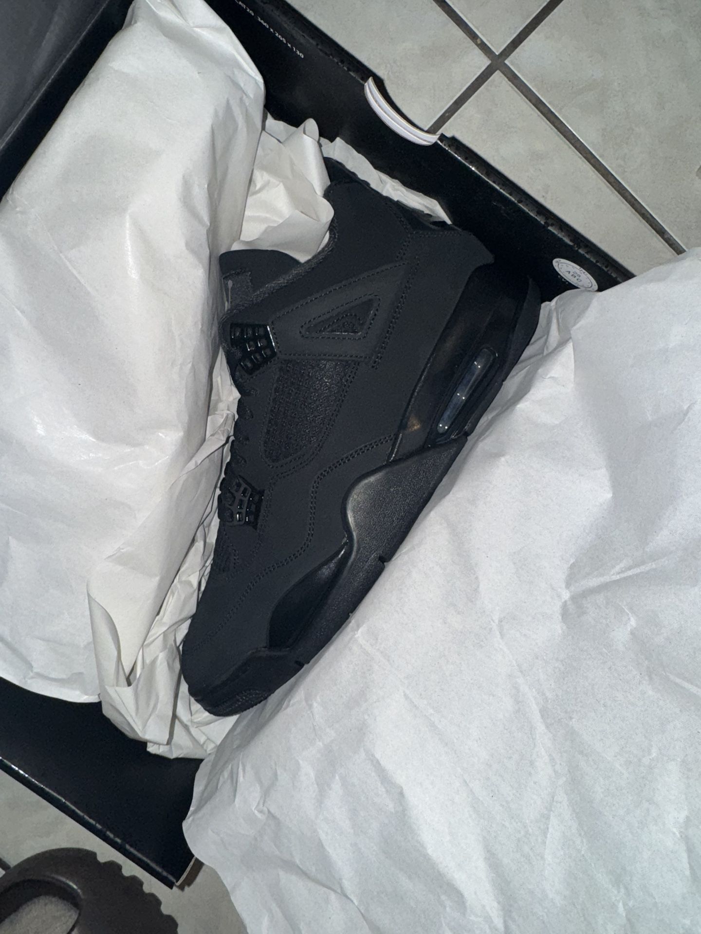 Jordan 4 Black Cat Size 12 $350