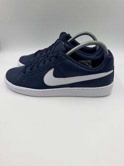 Nike Court Royale Mens 10.5 Midnight Navy White Low Top Sneakers 749747-411