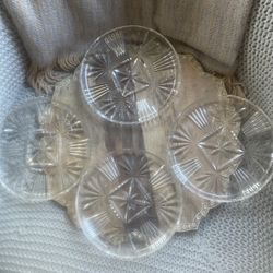 Glass plates (4) 9”