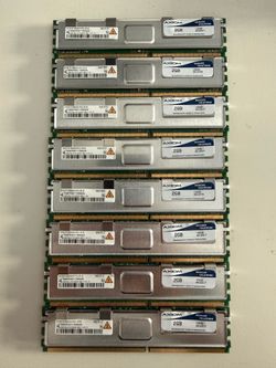 Lot of 8 Axiom 2GB DDR2 ECC FB-DIMM Server RAM 16GB Total