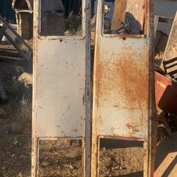 Two 1930s MW Gasoline Pump Face Plate Covers