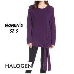 Final Sale NWT Women’s Designer Halogen Tie Front Pullover Sweater Sz:S