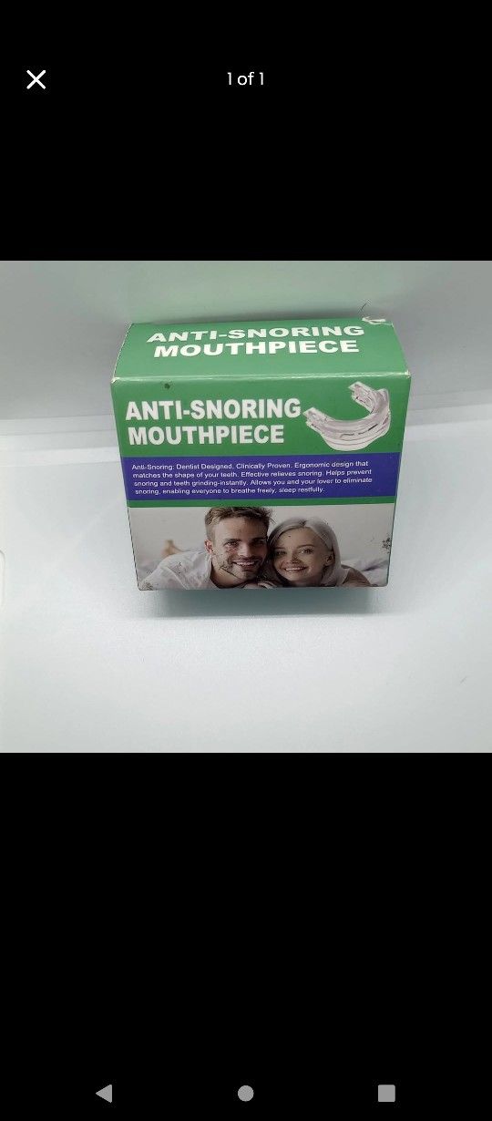 Anti-snoring mouthpiece