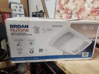 Shop Broan-NuTone
110 CFM Ceiling Bathroom Exhaust Fan with Light and 1500-Watt Heater