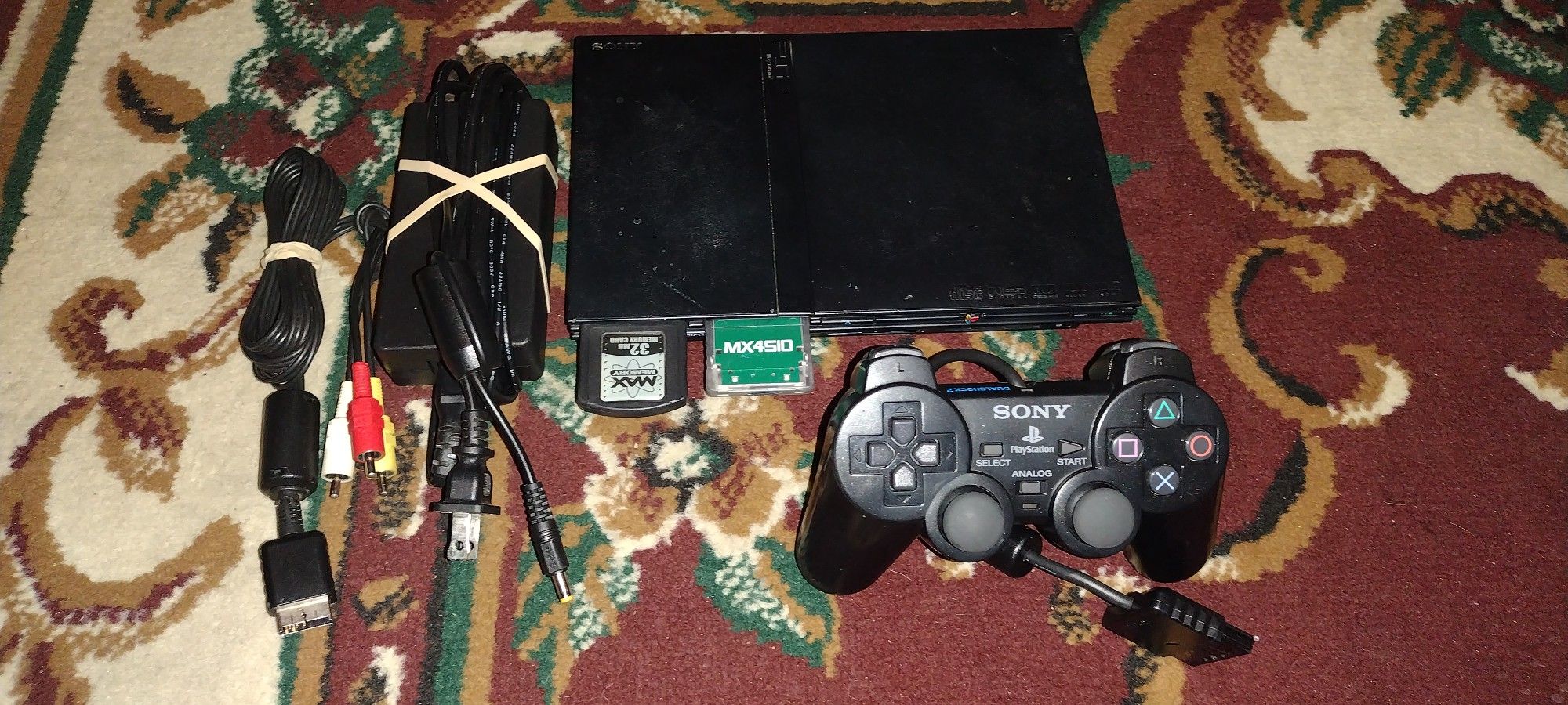 SONY PLAYSTATION 2 CUSTOM PS2 SLIM SYSTEM CONSOLE 128GB SD MEMORY CARD ...