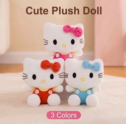 Brand new sealed hello kitty plush toys x3