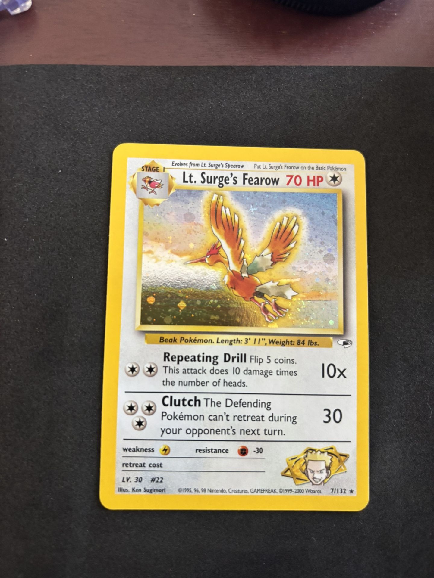 Pokemon Lt Surge Fearow NM