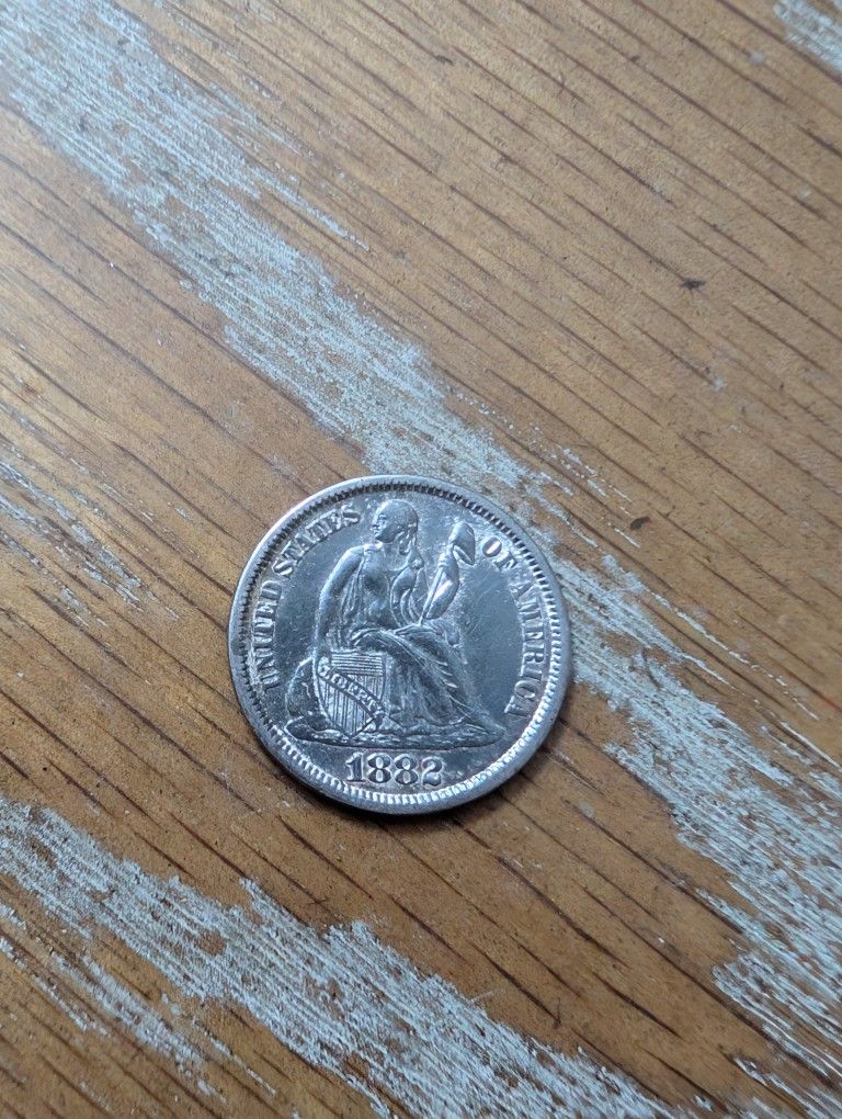 Nice 1882 Seated Liberty Silver Dime