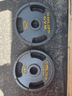 Golds Gym 25lbs Olympic plates